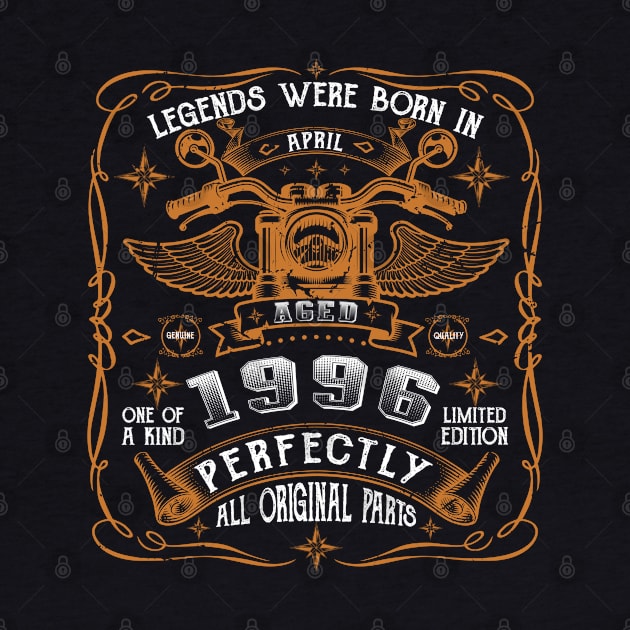 Legends Born In April 1996 25th Birthday Gift by Cartine